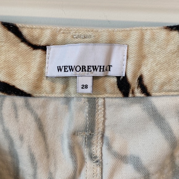 WeWoreWhat Zebra pattern jeans - Picture 3 of 3